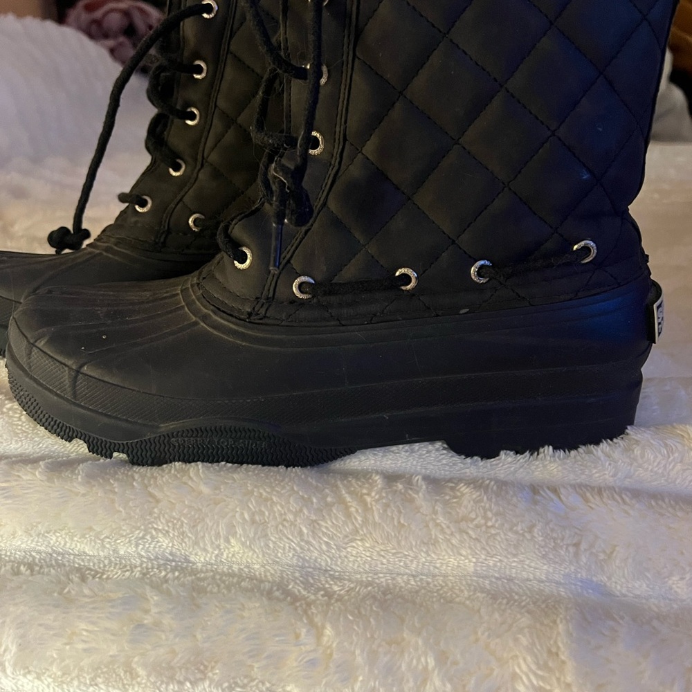 Black rubber boots only wore couple time.